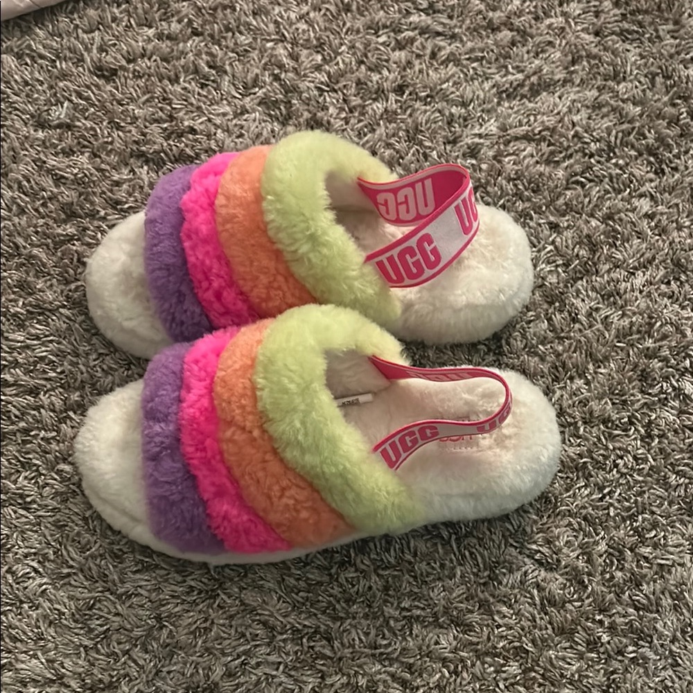 UGG Multicolor Fluff yeah Slippers